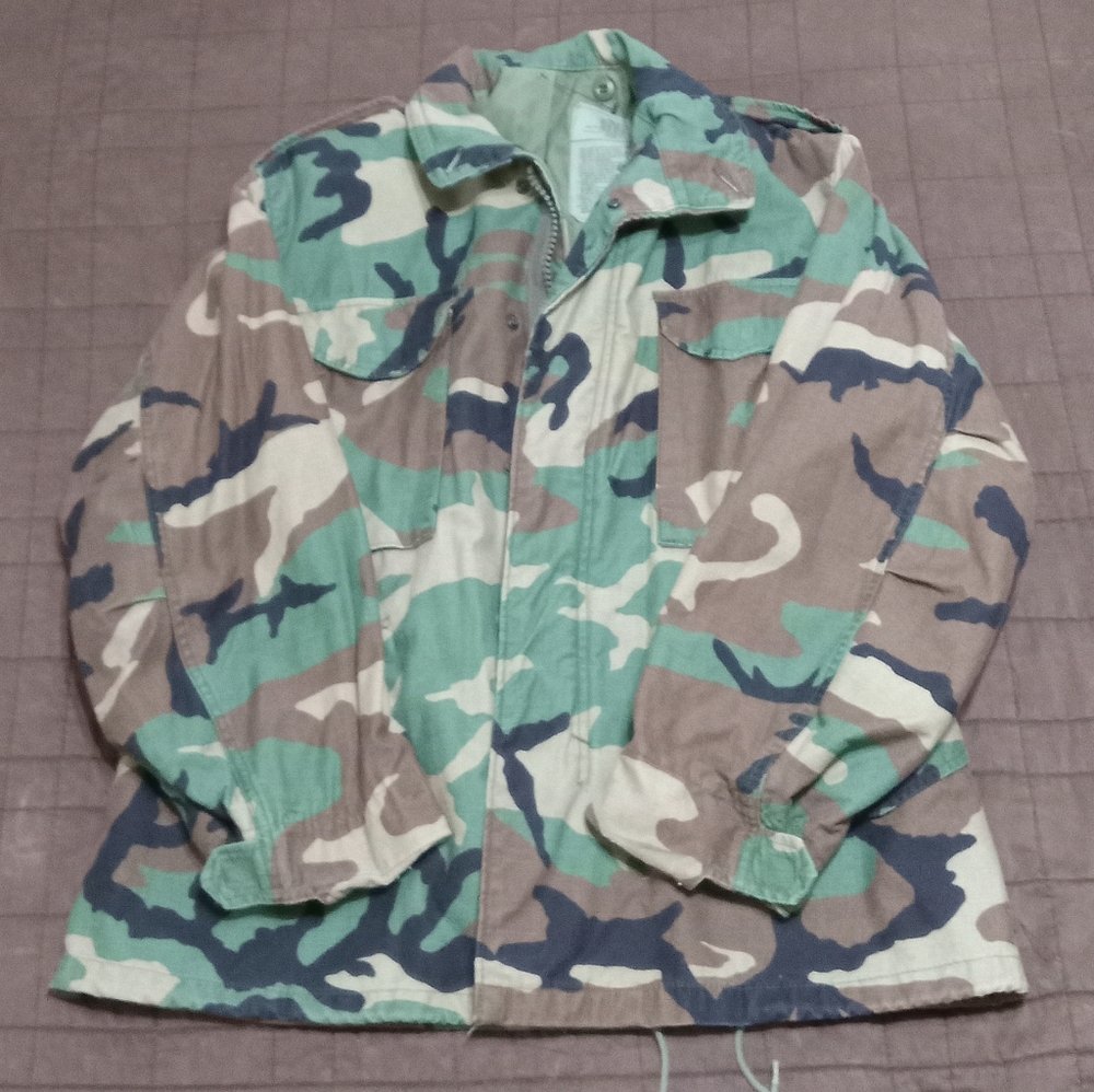 Military Cold Weather Field Coat Mens Medium/Short Camouflage Camo Jacket Army